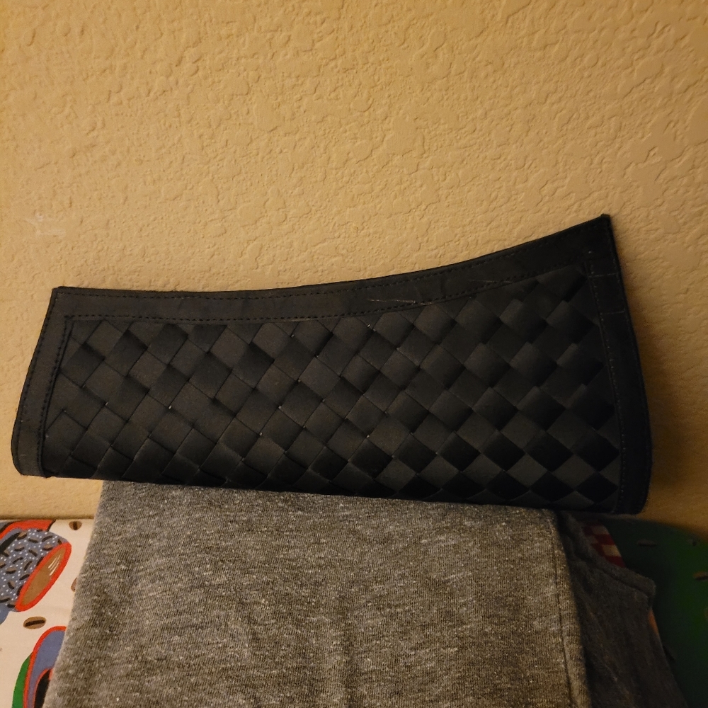 Rare Vintage Small Loop Seat Belt Clutch purse.